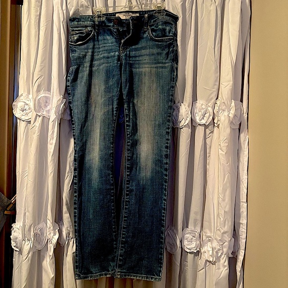 Abercrombie & Fitch The A&F‎ Skinny Blue Jeans 4 Short. Waist 27 Light Wash. - Picture 1 of 7
